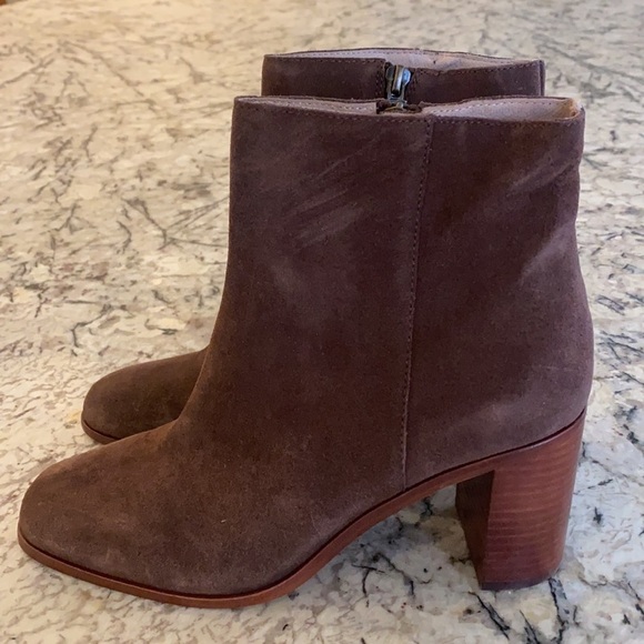 Madewell The Greer Boot in Suede NB282 brown boots - Picture 2 of 5